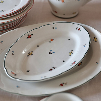 Блюдо овальное &amp;quot;Ситец&amp;quot; #