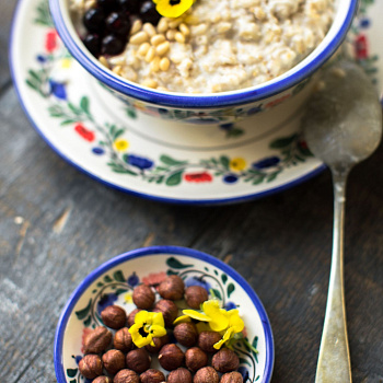 Тарелка без полей &amp;quot;Черника&amp;quot; #