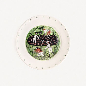 Тарелка плоская с полями &amp;quot;Жатва&amp;quot; #