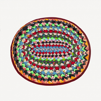 Коврик шитый овальный #