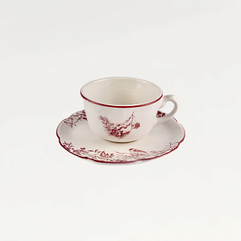 Чайная пара &amp;quot;Снегирь&amp;quot; #