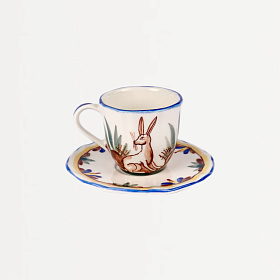 Чайная пара "Охота" Заяц - Олень