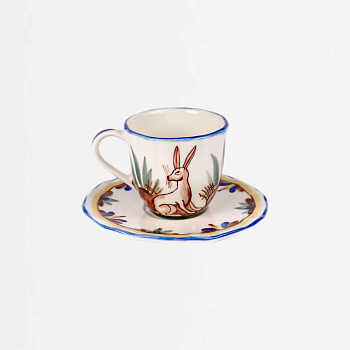 Чайная пара &amp;quot;Охота&amp;quot; Заяц - Олень #