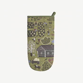 Прихватка-варежка. Серия Сельская жизнь. Зеленая деревня, Соня Уткина #