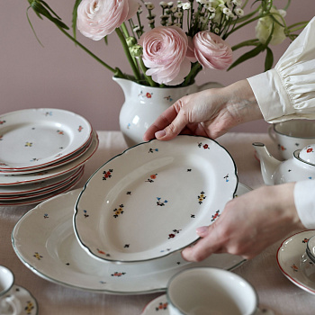 Блюдо овальное &amp;quot;Ситец&amp;quot; #