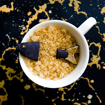 Брошь Рыба хвост большая #