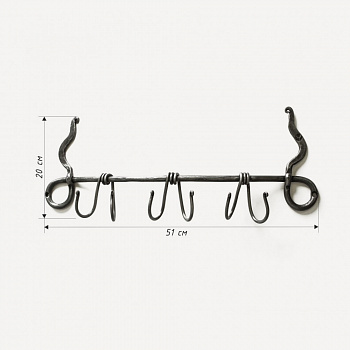 Вешалка кованая #