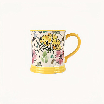 Кружка &amp;quot;Флора желтая&amp;quot; #