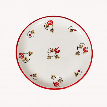 Тарелка без полей &amp;quot;Шиповник&amp;quot; #