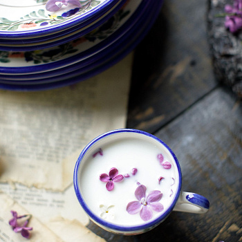 Чайная пара изящная &amp;quot;Черника&amp;quot; #