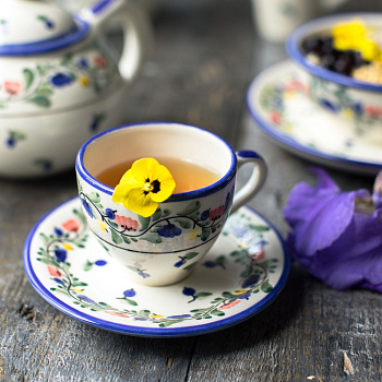Чайная пара изящная &amp;quot;Черника&amp;quot; #
