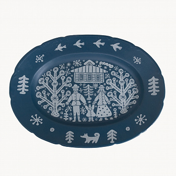 Блюдо овальное «Семья» #