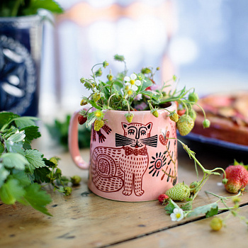 Бокал фактурный &amp;quot;Кот&amp;quot; Соня Уткина #