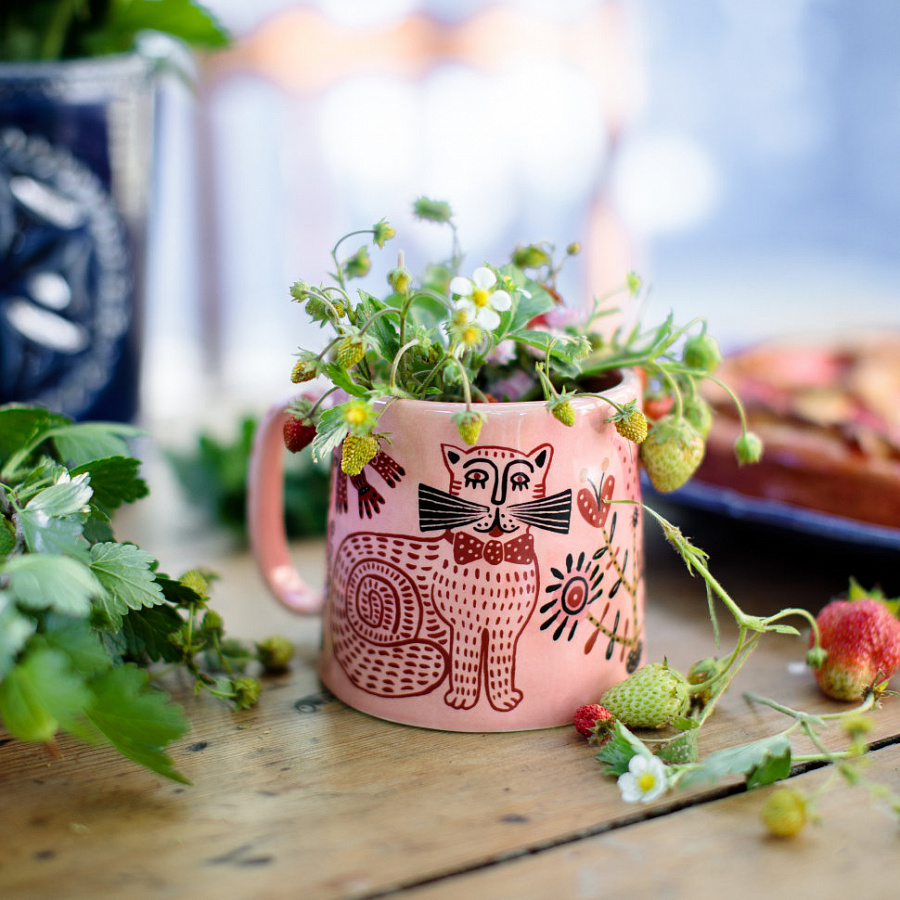 Бокал фактурный &quot;Кот&quot; Соня Уткина #0