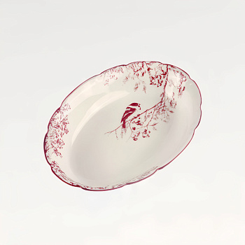 Салатник овальный &amp;quot;Снегирь&amp;quot; #