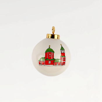 Ёлочная игрушка Шар.Храмы #