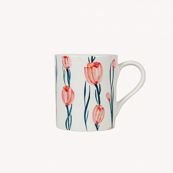 Кружка цилиндрическая &amp;quot;Тюльпаны&amp;quot; #