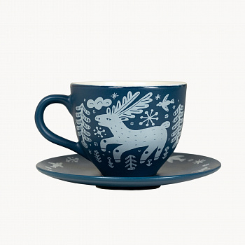 Чайная пара изящная «Лес» #