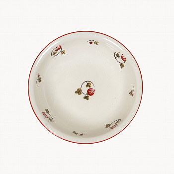 Тарелка глубокая без полей &amp;quot;Шиповник&amp;quot; #
