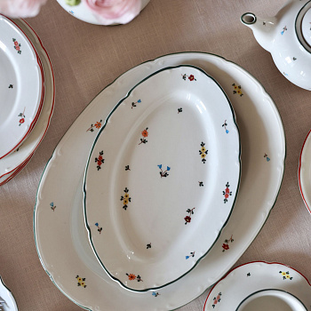 Блюдо овальное &amp;quot;Ситец&amp;quot; #