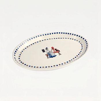 Блюдо овальное &amp;quot;Прялка&amp;quot; #