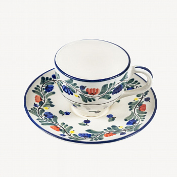 Чайная пара изящная &amp;quot;Черника&amp;quot; #