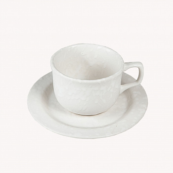 Чайная пара Классическая &amp;quot;Снег&amp;quot; #