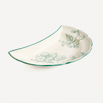 Тарелка полумесяц &amp;quot;Яблони&amp;quot; #