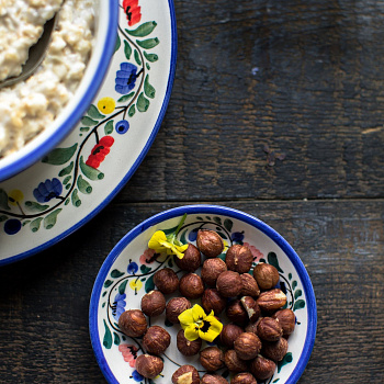 Тарелка без полей &amp;quot;Черника&amp;quot; #