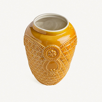 Ваза &amp;quot;Русские ситцы&amp;quot; медовая #