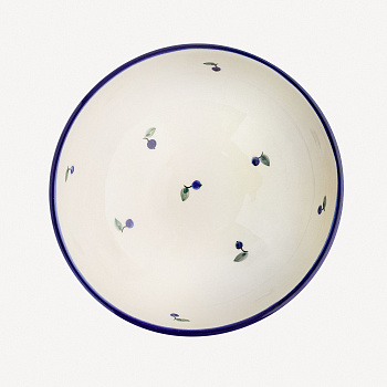 Тарелка глубокая без полей &amp;quot;Черника&amp;quot; #