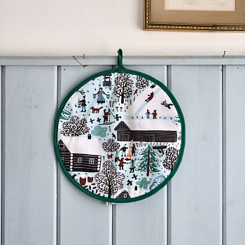 Прихватка круглая. Серия Деревня. Зима, Соня Уткина #