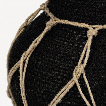 Ваза плетёная декоративная (джут) #