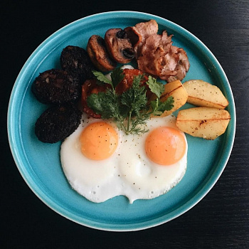 Тарелка с бортом (Модус) &amp;quot;Лазурь белая&amp;quot; #