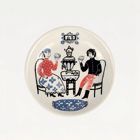 Тарелка "Пей чай"