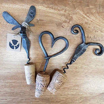 Кованый штопор &amp;quot;Сердце&amp;quot; #