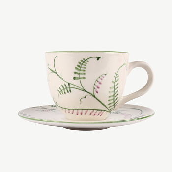 Чайная пара Изящная &amp;quot;Нерль&amp;quot; Горошек #