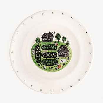 Тарелка суповая &amp;quot;Урожай&amp;quot; #