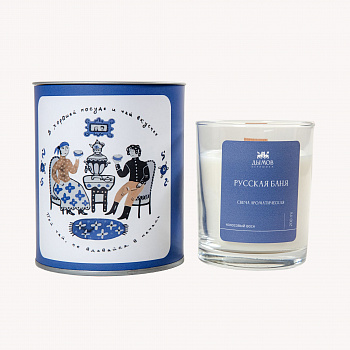 Свеча в тубусе &amp;quot;Русская баня&amp;quot; #