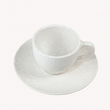 Чайная пара Изящная &amp;quot;Снег&amp;quot; #