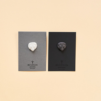 Брошь Львица #