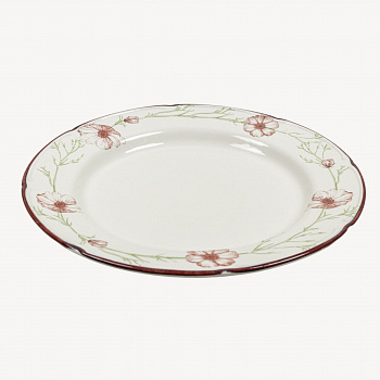 Тарелка плоская с полями &amp;quot;Космея&amp;quot; утро 07.00 #