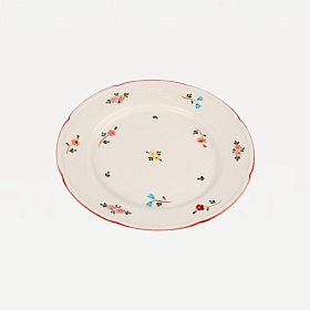 Тарелка плоская с полями "Ситец"