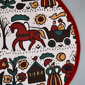 Прихватка круглая Городец #