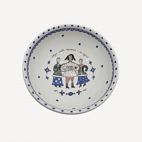 Салатник на ножке "Двум любо...."