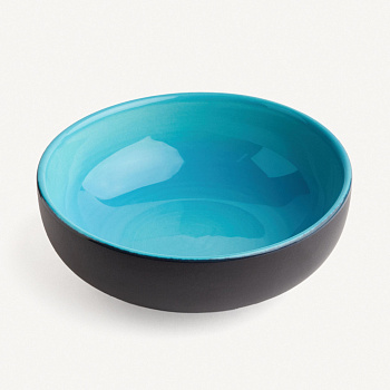 Салатник &amp;quot;Лазурь черная&amp;quot; #