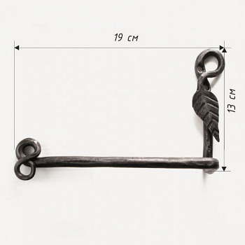 Держатель для туалетной бумаги с листочком #