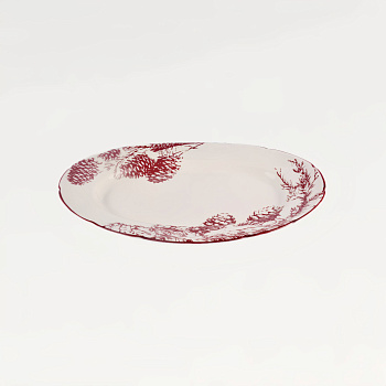 Блюдо овальное &amp;quot;Снегирь&amp;quot; #