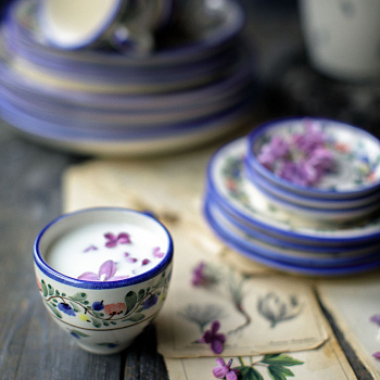 Чайная пара изящная &amp;quot;Черника&amp;quot; #