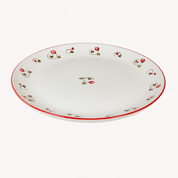 Тарелка без полей &amp;quot;Шиповник&amp;quot; #